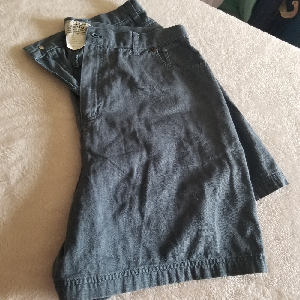 Grey cotton shorts